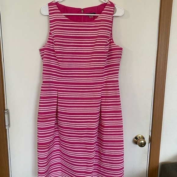 Ladies, size 12, Tommy Hilfiger, pink and white dress - Picture 1 of 7
